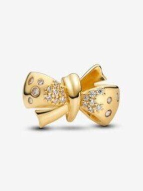 Authentic Sparkling Bow Pandora Charm
